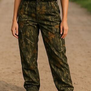 Mossy Oak Woman’s 34 x 30 Green Breakup Print Cargo Pant